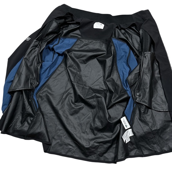 Lacoste Novak Djokovic Blue Black Windbreaker Training Jacket Mens XL - Picture 8 of 13